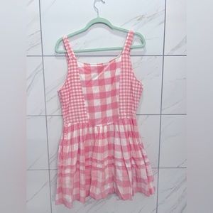LoveShackFancy Plaid Pink Dress Size 10 NWT